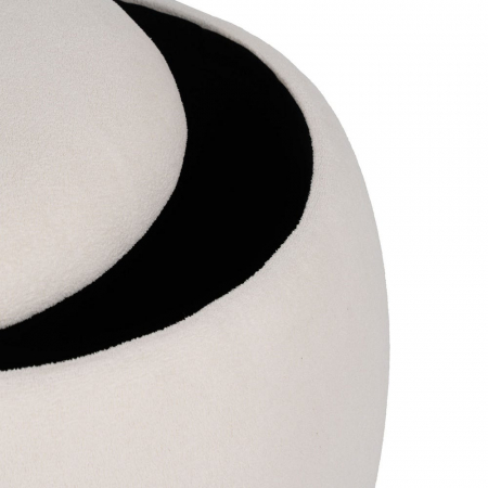 Taburet rotund crem cu ladă ascunsă – stil japandi cald [4]