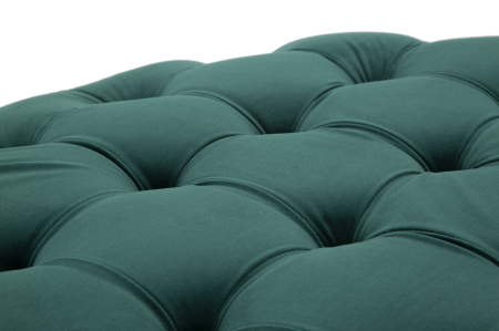 Taburet Verde XXL, fier/catifea, auriu [5]