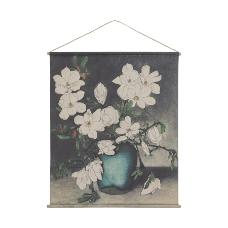 Tapiserii - Tapiserie decorativă cu magnolii albe