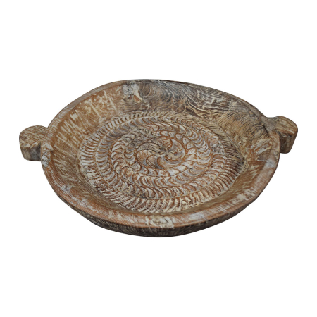 Organizator obiecte mici - Tavă decorativă lemn masiv