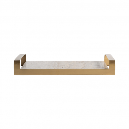 Tavi - Tava decorativa Art Deco bronz gri si auriu|Accesorii interioare de lux
