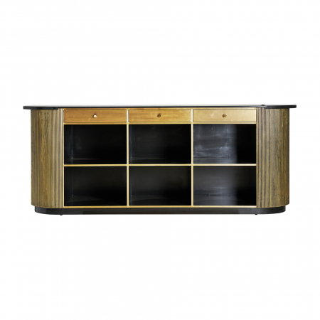 Tejghea bar Art Deco metal auriu|Mobilier bar luxos [2]
