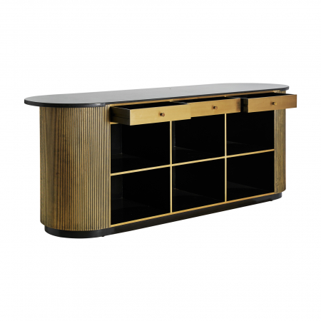 Tejghea bar Art Deco metal auriu|Mobilier bar luxos [4]