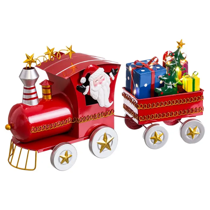 Obiecte decorative - Tren de Craciun CreativDeco - Decoratiuni cu Lumini pentru Atmosfera de Sărbători