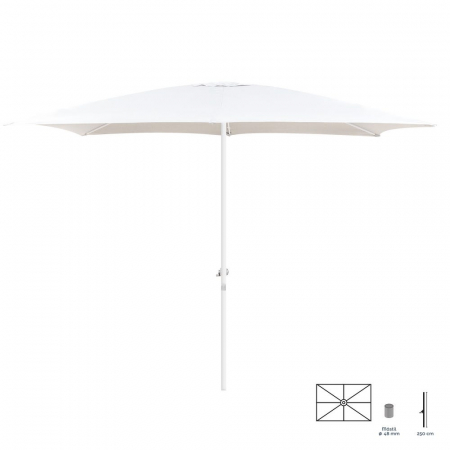 Mobilier Gradina - umbrela-alba-central-300cm-8-spite