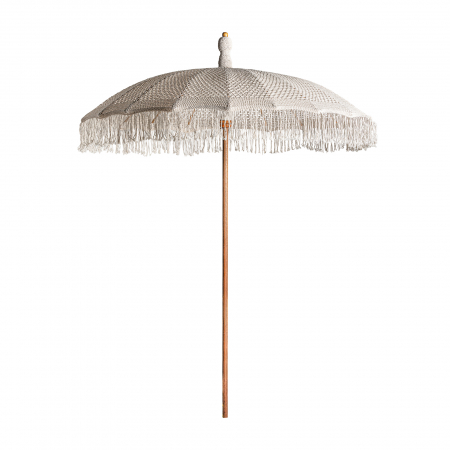 Umbrele Exterior - Umbrela contemporana lemn tec|Umbrele gradina elegante