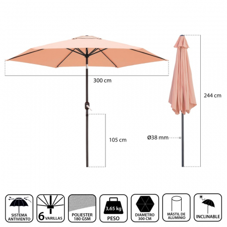 umbrela-monty-inclinabila-bej-300cm-6brate-manivela-inclinare [1]