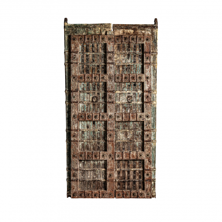 Usi Decorative - Usa etnica lemn vechi maro|Usi decorative