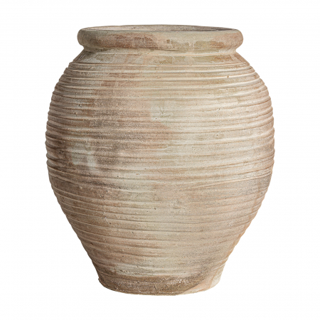 Amfore - Vas decorativ unicat argila bej | Decoratiuni vintage