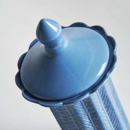 Vas decorativ contemporan ceramica albastra|Vaze decorative moderne [1]
