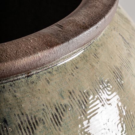 Vas decorativ unicat vintage ceramica bej|Vase decorative elegante [2]