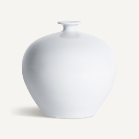 Obiecte decorative - Vas decorativ ceramica gri rotund|Vase decorative sofisticate