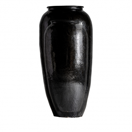 Obiecte decorative - Vas decorativ oriental unicat ceramica neagra|Vase decorative statement