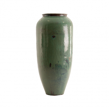 Obiecte decorative - Vas decorativ unicat ceramica verde|Vase decorative coloniale