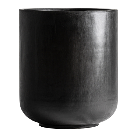 Vas decorativ mare din beton armat negru Michoux