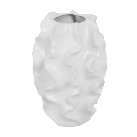 Vaze - Vaza Alba cu Design Texturat CreativDeco - Accesoriu Artistic pentru Decor Interior