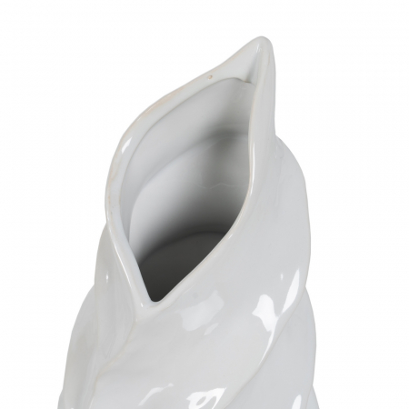 Vaza Alba Sculpturala CreativDeco - Piesa de Design pentru Flori [3]
