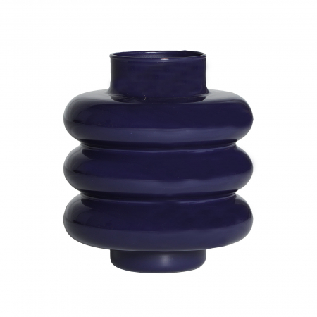 Obiecte decorative - Vaza art deco albastra|Decoratii retro moderne