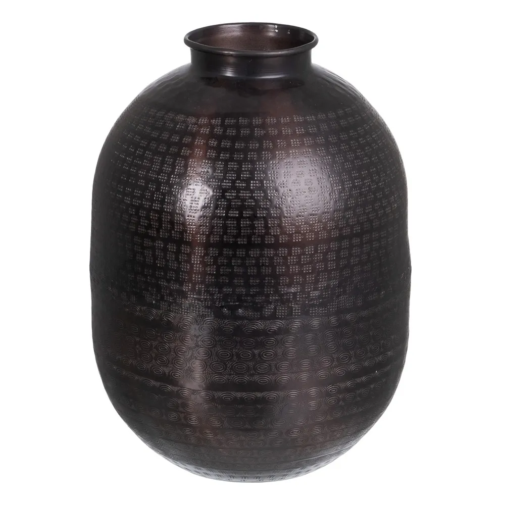 MEGA PROMOTII - Vaza Neagra Antica Design Rotunjit | Decoratiuni Interioare
