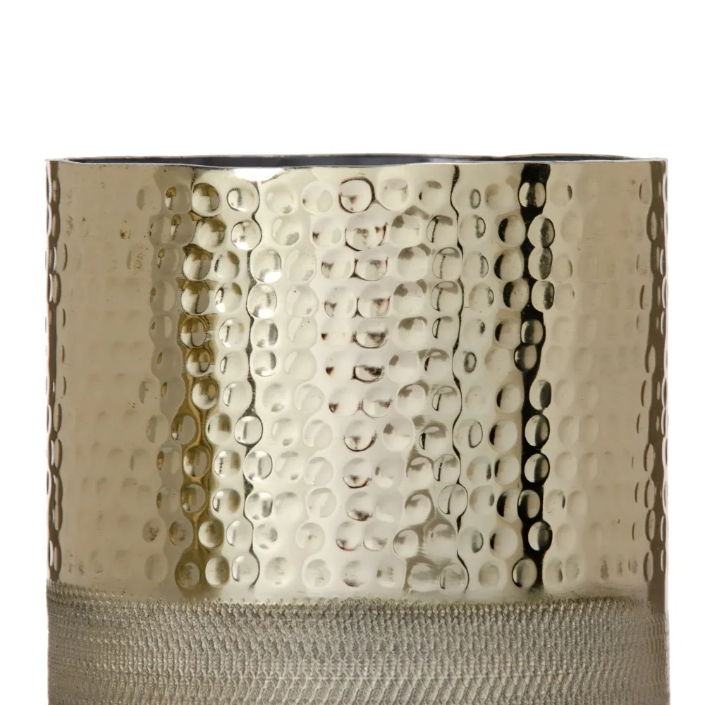 Vaza aurie cu textura unica | Accesorii decorative elegante [2]