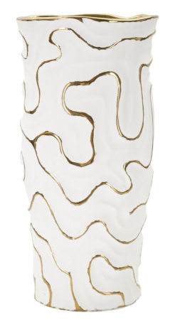 Vaze - Vaza alba ceramica design abstract | CreativDeco
