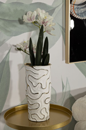Vaza alba ceramica design abstract | CreativDeco [4]