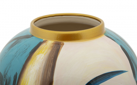 Vaza artistica CreativDeco pictura manuala aurie [3]