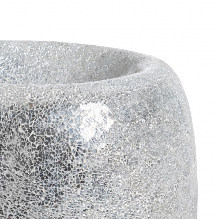 Vaza alba sculpturala fibra decor moderna [6]