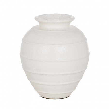 Vaze - Vaza alba fibrociment moderna decor natur
