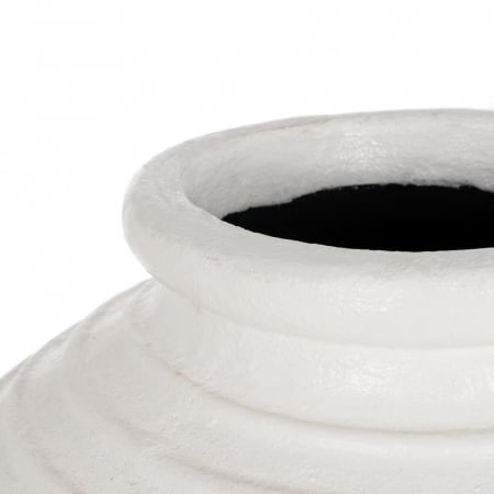 Vaza alba mare fibrociment decor industrial [3]