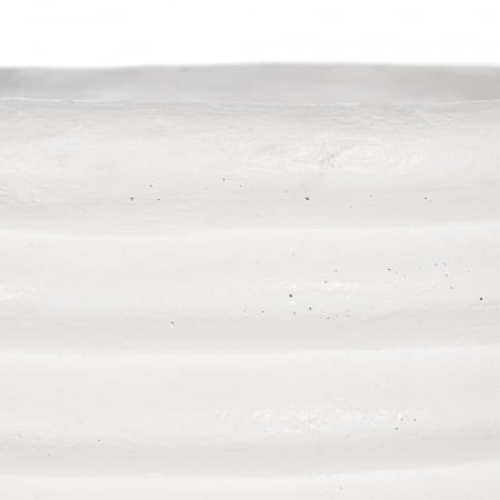 Vaza alba mare fibrociment decor contemporan [6]