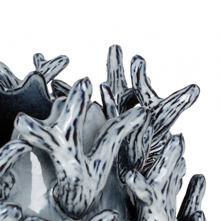 Vaza clasica ceramica albastra pentru flori|Vaze decorative pentru interioare colorate [2]