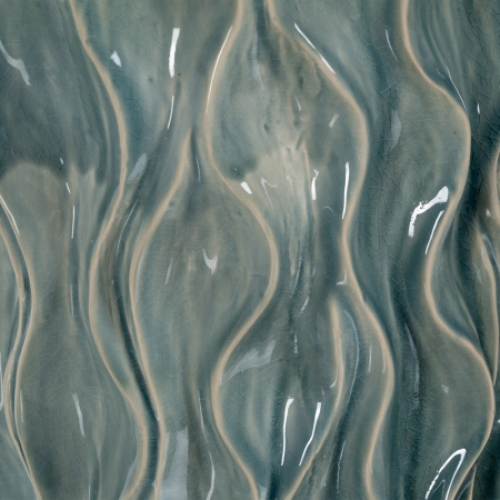 Vaza ceramica albastra decor expresiv [5]