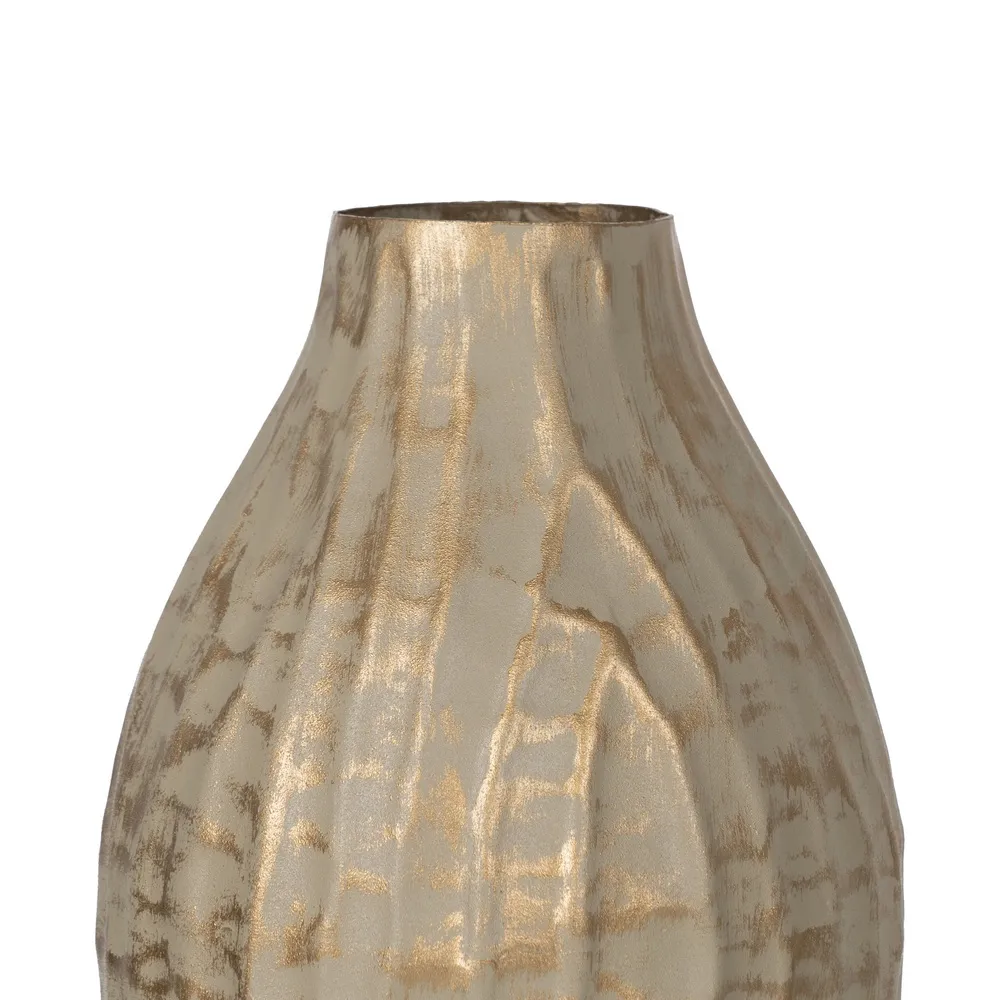 Vaza metalica cu model geometric | Obiecte decorative antice [1]