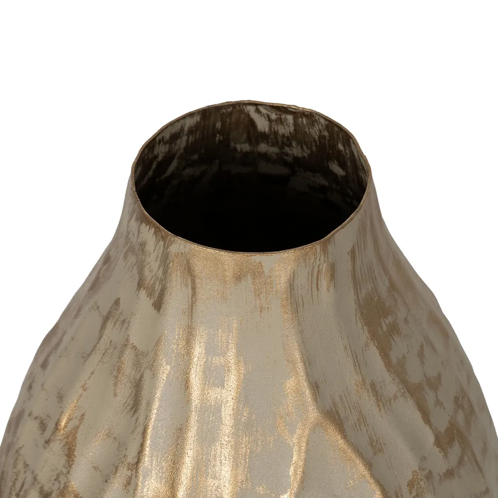 Vaza metalica cu model geometric | Obiecte decorative antice [2]