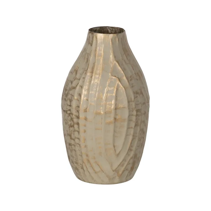 Vaze - Vaza metalica cu model geometric | Obiecte decorative antice