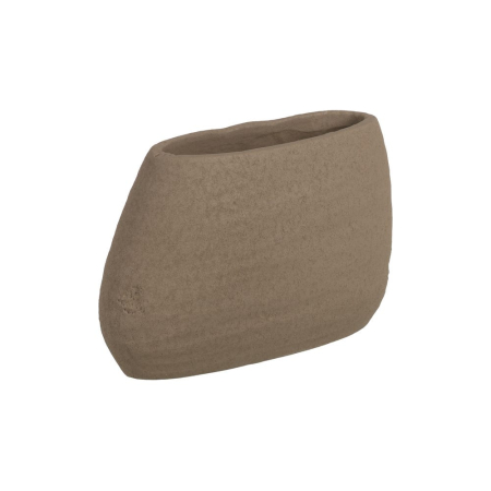 Vaze - Vază decorativă ceramică gri închis aspect piatră organică