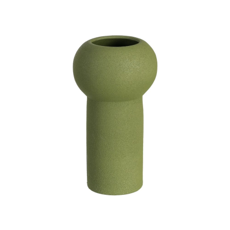 Vaze - Vază decorativă din ceramică verde cu formă cilindrică și cap rotund
