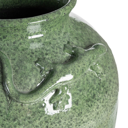 Vază decorativă din ceramică verde glazurată – formă de amforă [3]