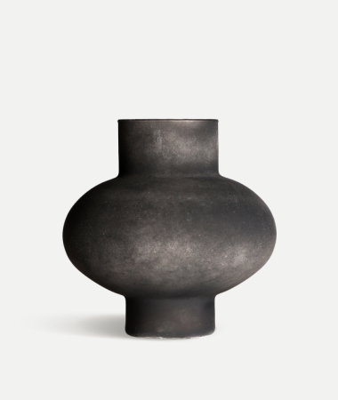 Obiecte decorative - Vază decorativă GHALEA sticlă neagră – titlu imagine principală