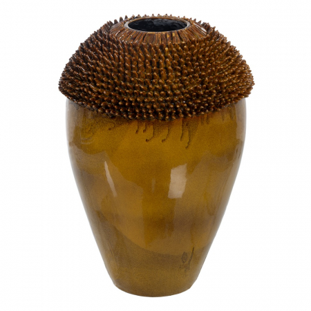 Vaze - Vaza galbena ceramica decor boho modern