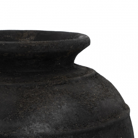 Vaza gri medie fibrociment decor modern [3]