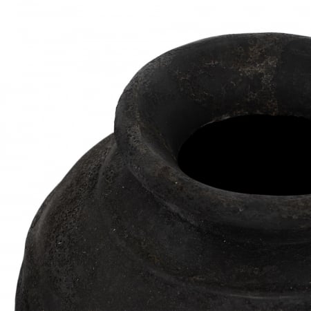 Vaza gri medie fibrociment decor modern [2]