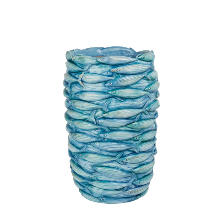 Obiecte decorative - Vază decorativă cu textură marină