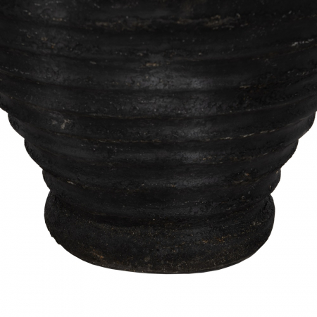 Vaza Neagra cu Linii Reliefate CreativDeco - Accent Modern pentru Interioare Elegante [7]