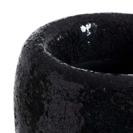 Vaza neagra mare moderna decor sculptural [3]