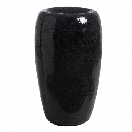 Vaza neagra moderna geometrica fibra decor [2]
