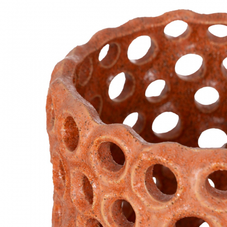 Vaza portocalie ceramica pentru decor modern|Vaze vibrante pentru interioare expresive [2]