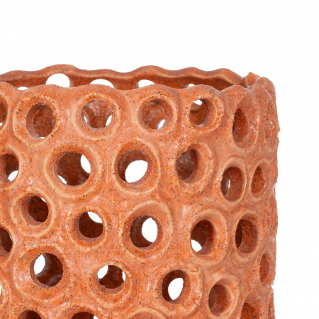 Vaza portocalie ceramica pentru decor modern|Vaze vibrante pentru interioare expresive [3]