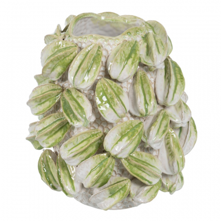 Vaze - Vaza ceramica verde alb rustica moderna